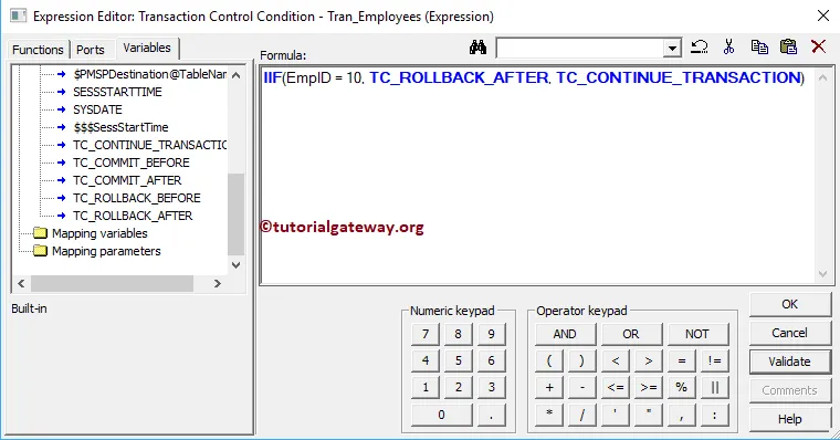 IIF Expression for Transaction 24