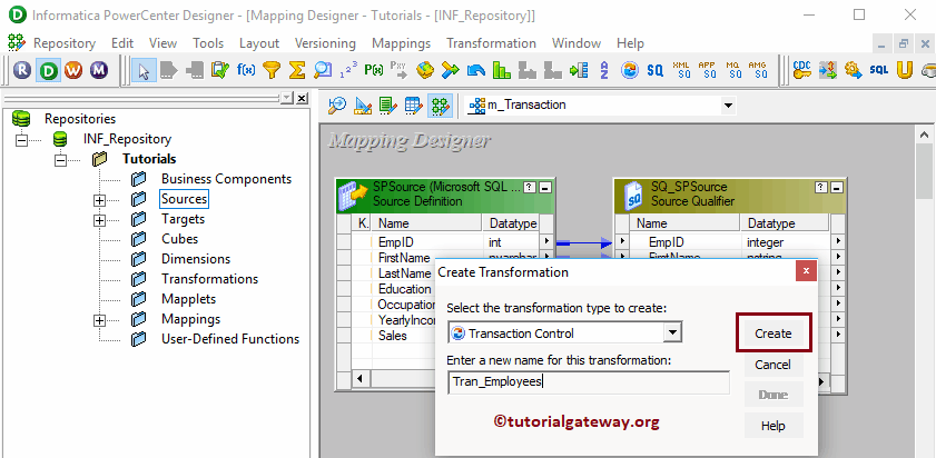 Transaction Control Transformation in Informatica 8