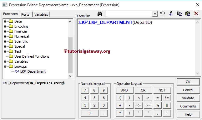 Unconnected Lookup Transformation in Informatica 11