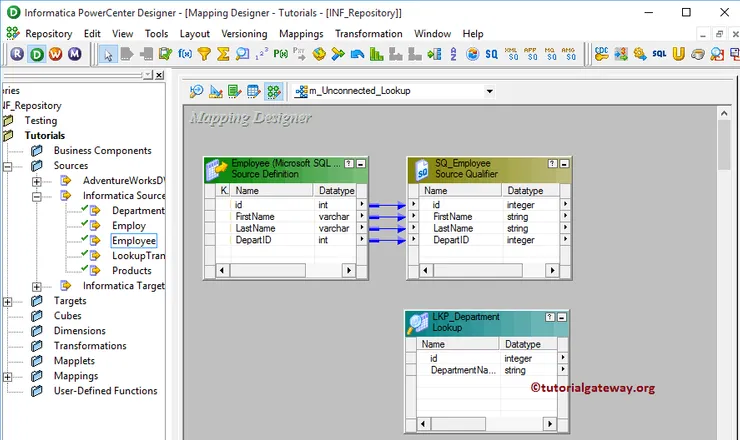 Unconnected Lookup Transformation in Informatica 6