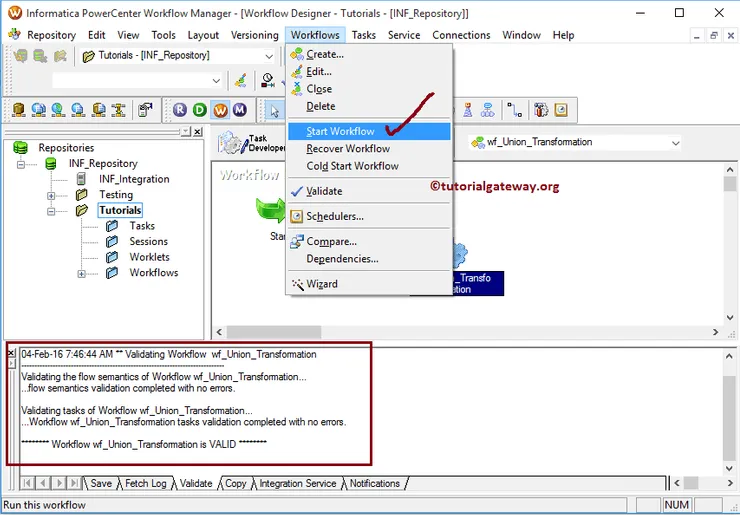 Union Transformation in Informatica 14