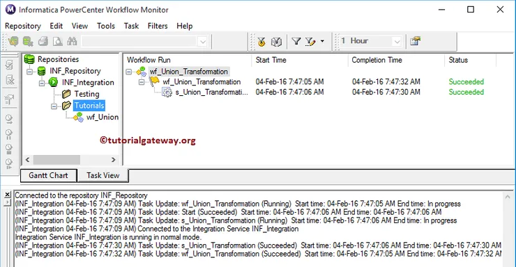 Union Transformation in Informatica 15