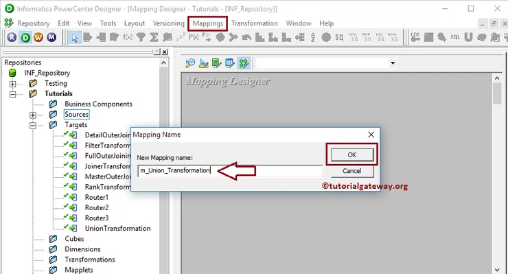 Union Transformation in Informatica 3