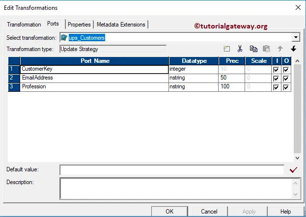 Update Strategy Transformation in Informatica 14