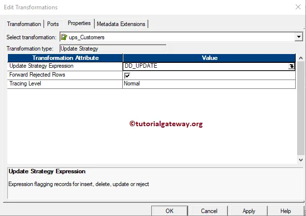 Update Strategy Transformation in Informatica 17