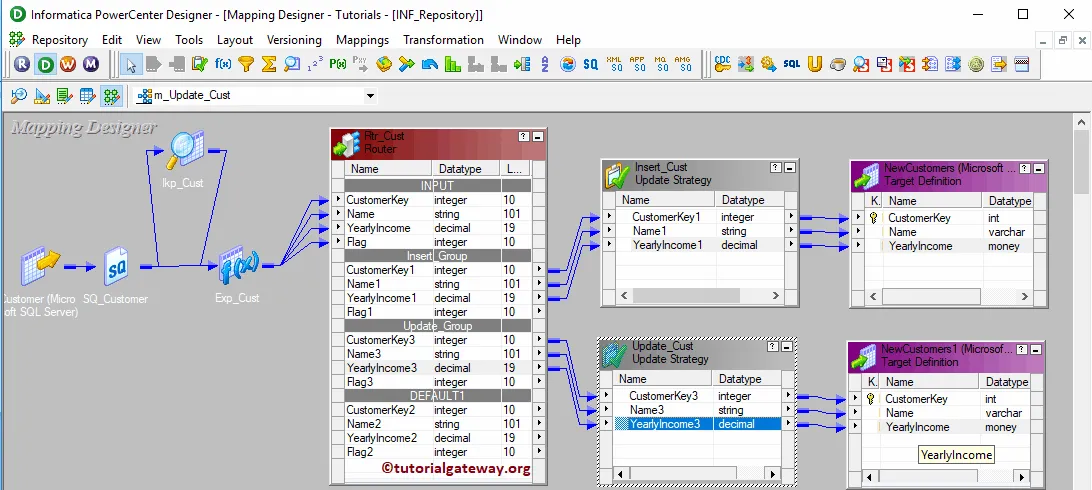 Update Strategy in Informatica Example 31