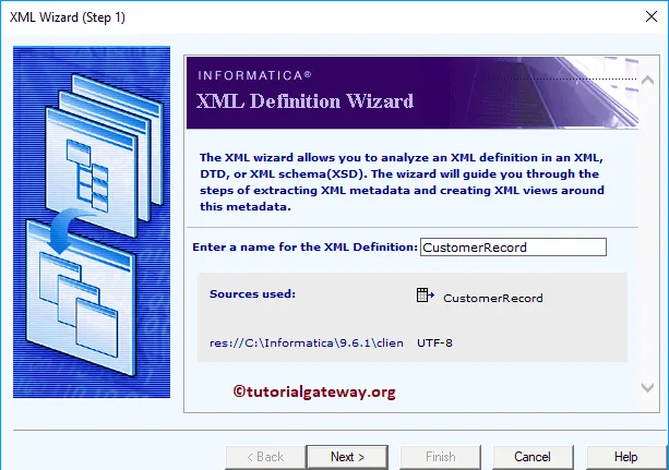 XML Generator Transformation in Informatica 18