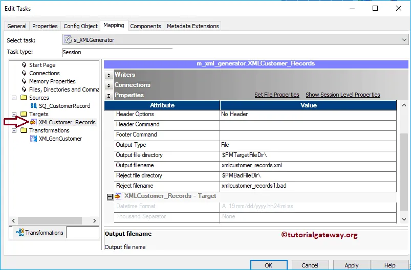 XML Generator Transformation in Informatica 29