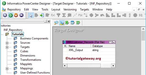 XML Generator Transformation in Informatica 7