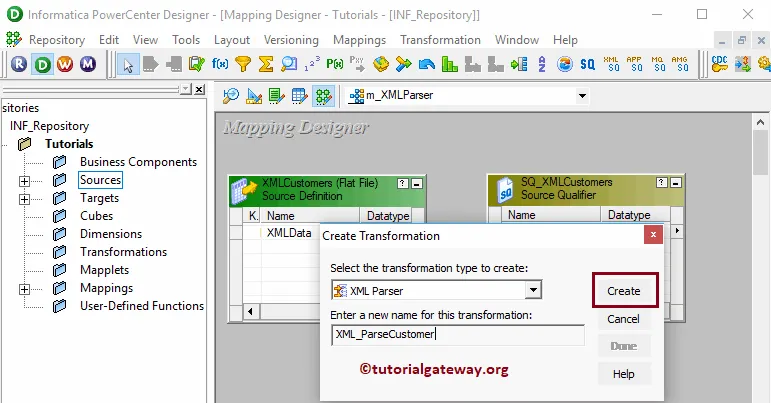 XML Parser Transformation in Informatica 14