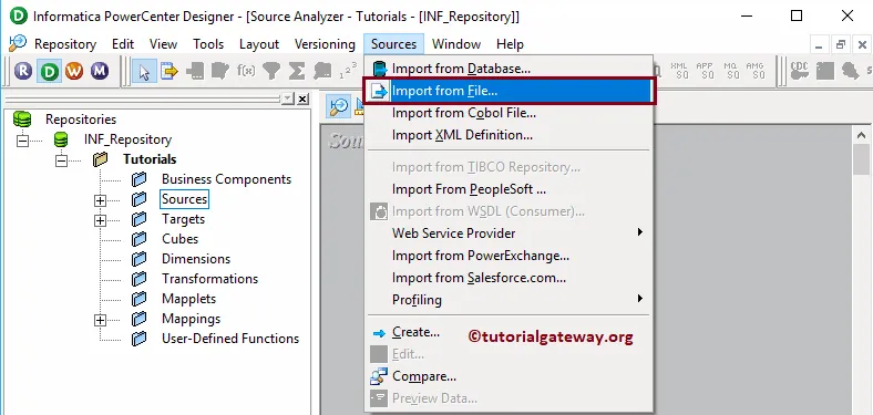 Import XML file to Sources 4