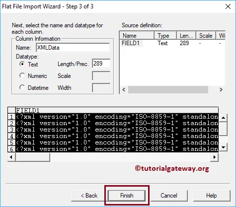 XML File datatype as text 8