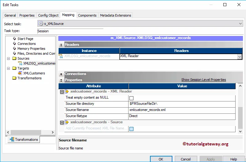 XML Source Qualifier in Informatica 22