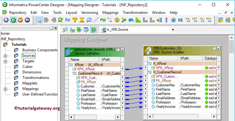 XML Source Qualifier in Informatica 28