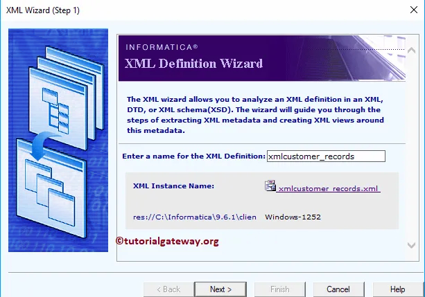 XML Source Qualifier in Informatica 6