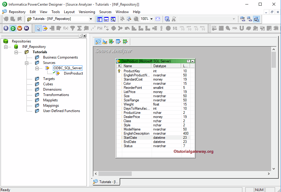 Database Source in Informatica 12