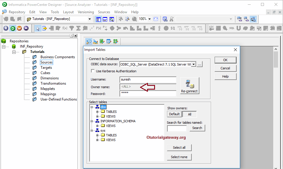 Database Source in Informatica 4