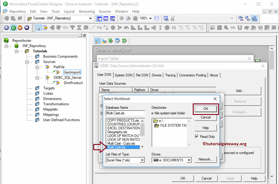 Excel Source in Informatica 5