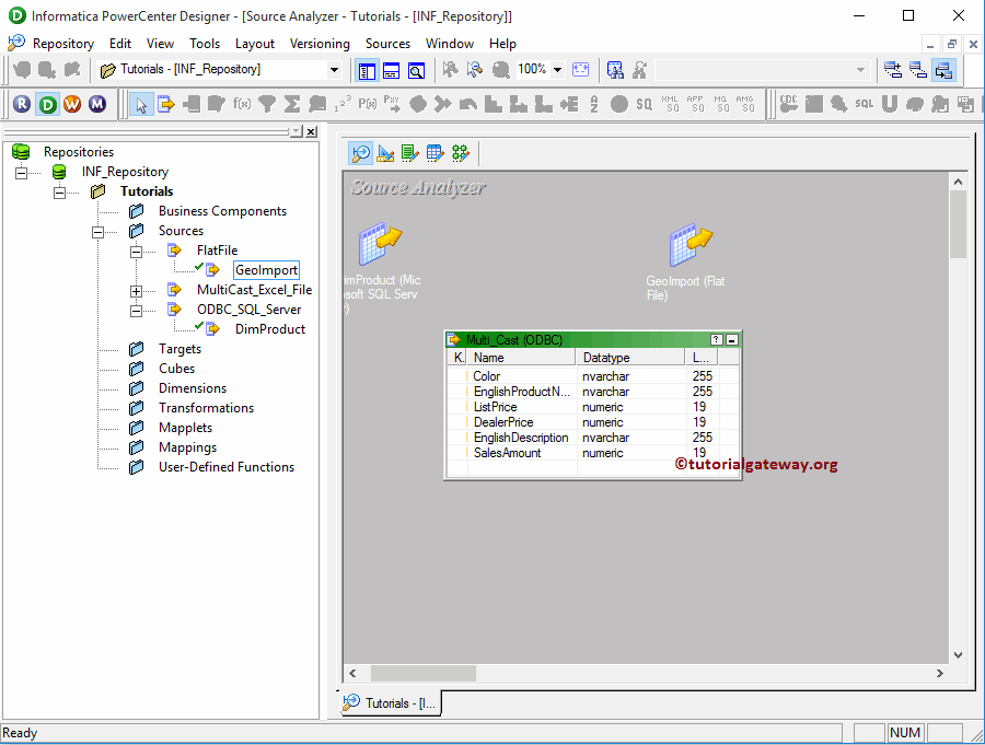 Excel Source in Informatica 8