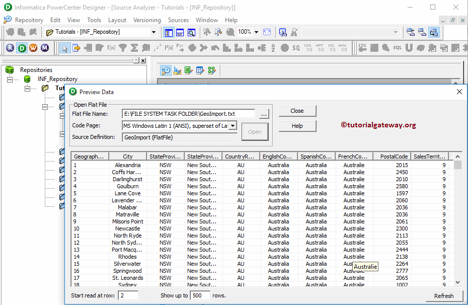 Flat File Source in Informatica 11