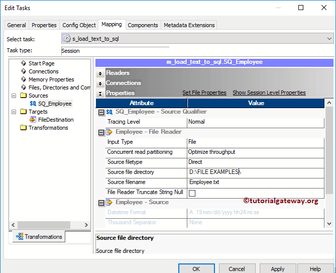 Load Data From Text File to SQL Server in Informatica 27