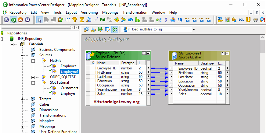 Load Multiple Text Files into SQL Server in Informatica 18