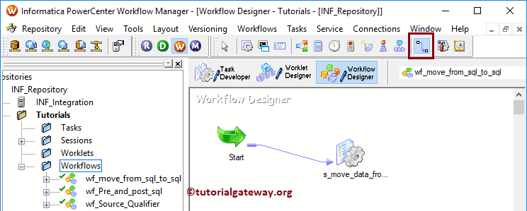 Move Data from SQL Server to another in Informatica 17