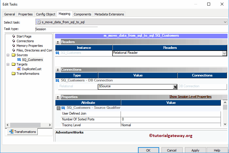 Move Data from SQL Server to another in Informatica 20